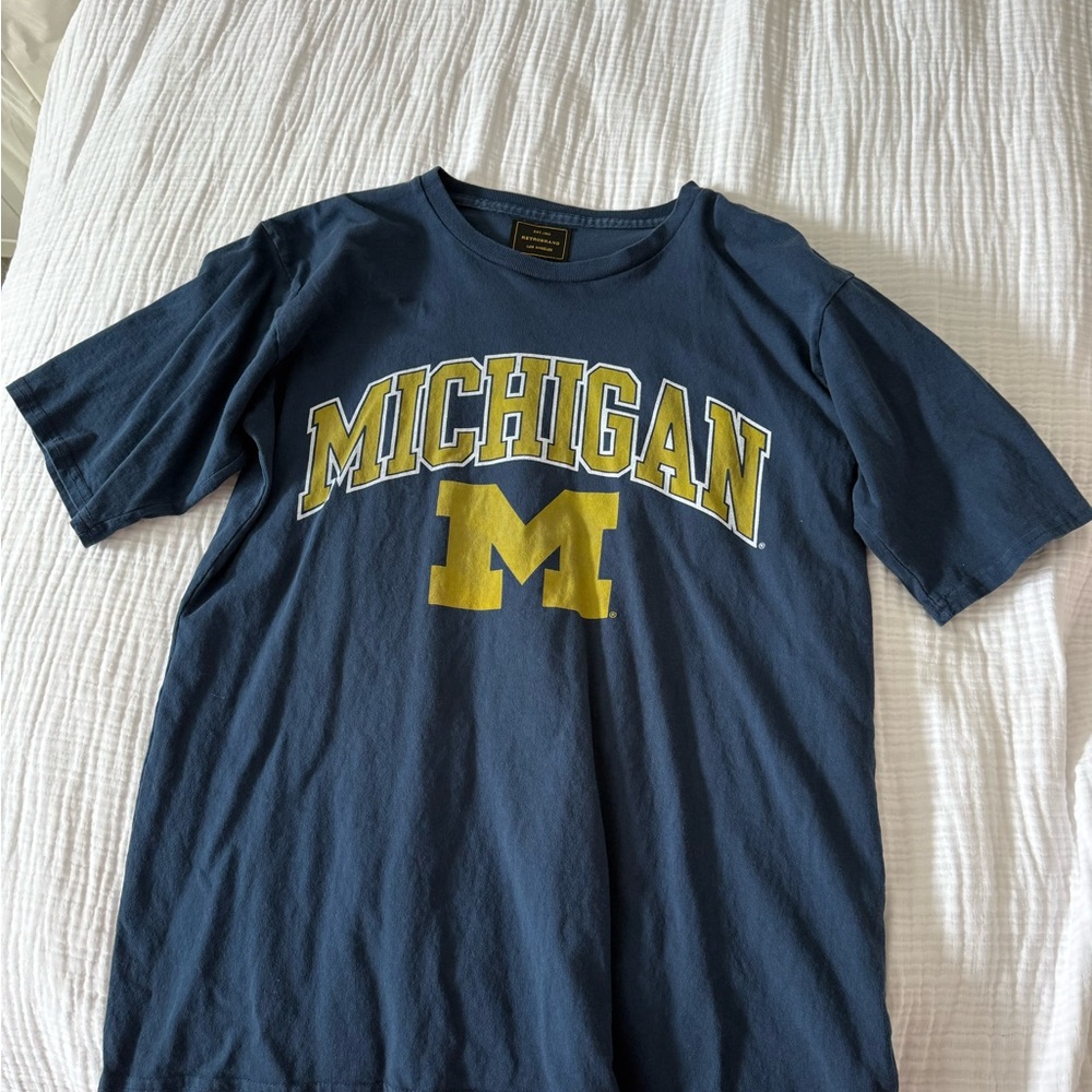 FP Movement by Free People Blue and Gold Michigan Tee